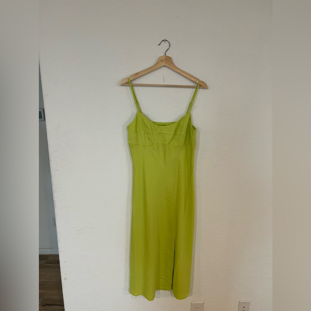 A New Day - Tank Midi Dress - Lime